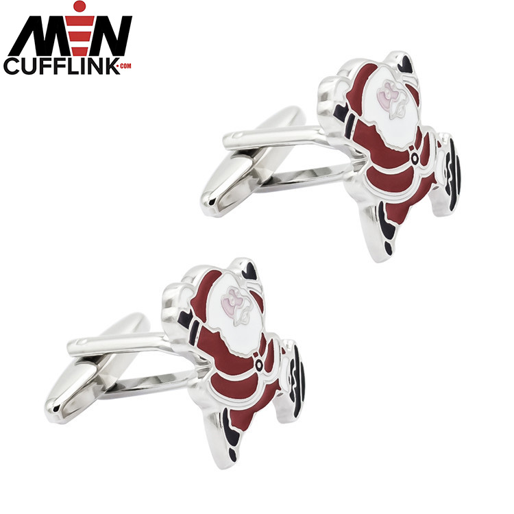 Santa cufflinks Christmas Cufflinks Festival cufflinks