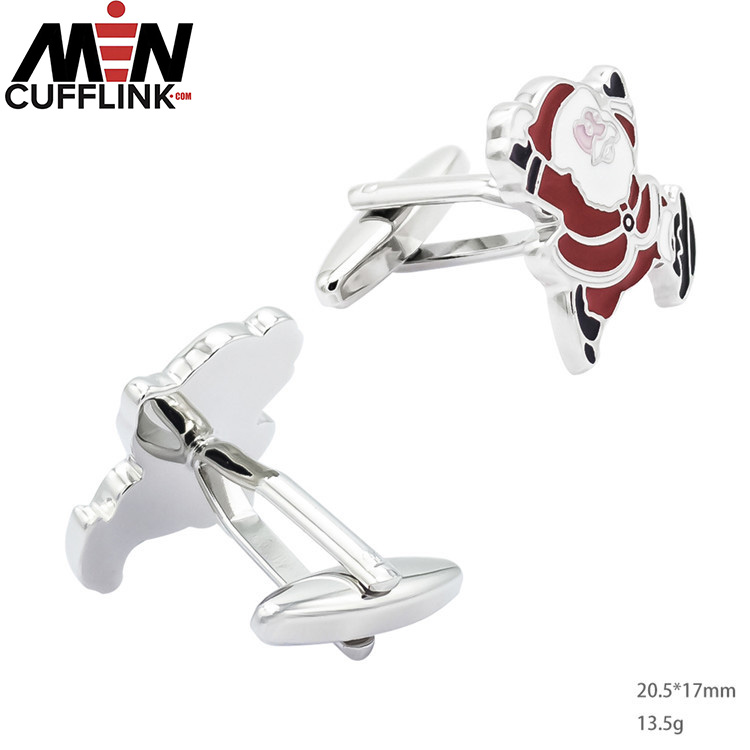 Santa cufflinks Christmas Cufflinks Festival cufflinks