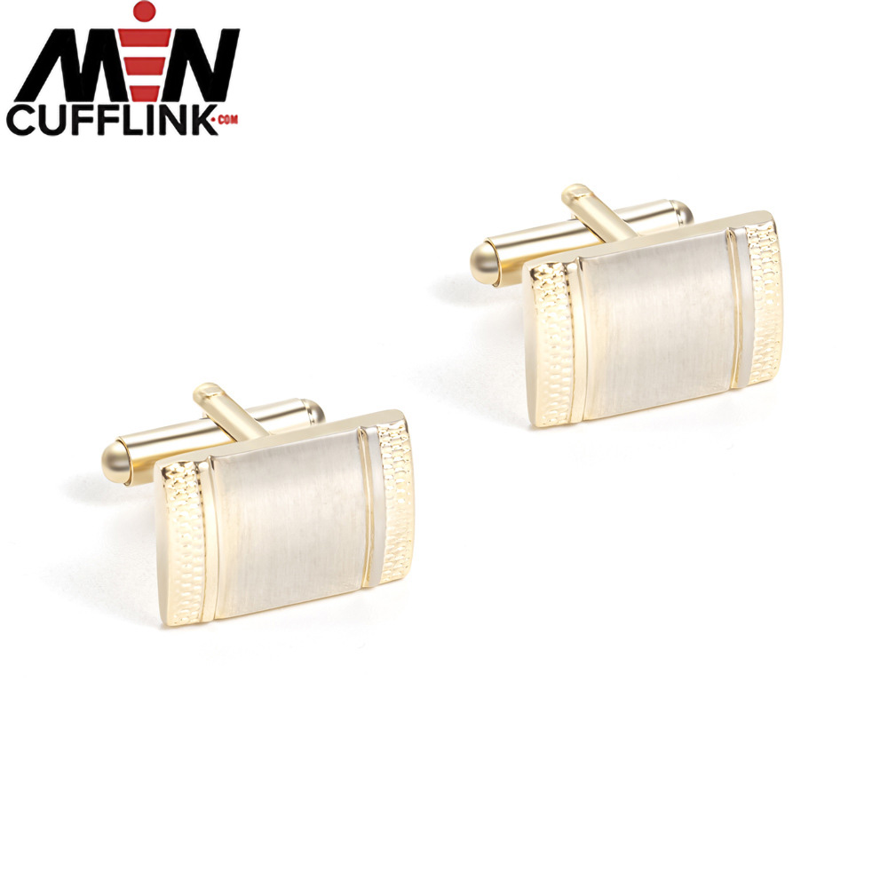 Shiny Brushed Cufflinks Set metal cufflinks wholesale