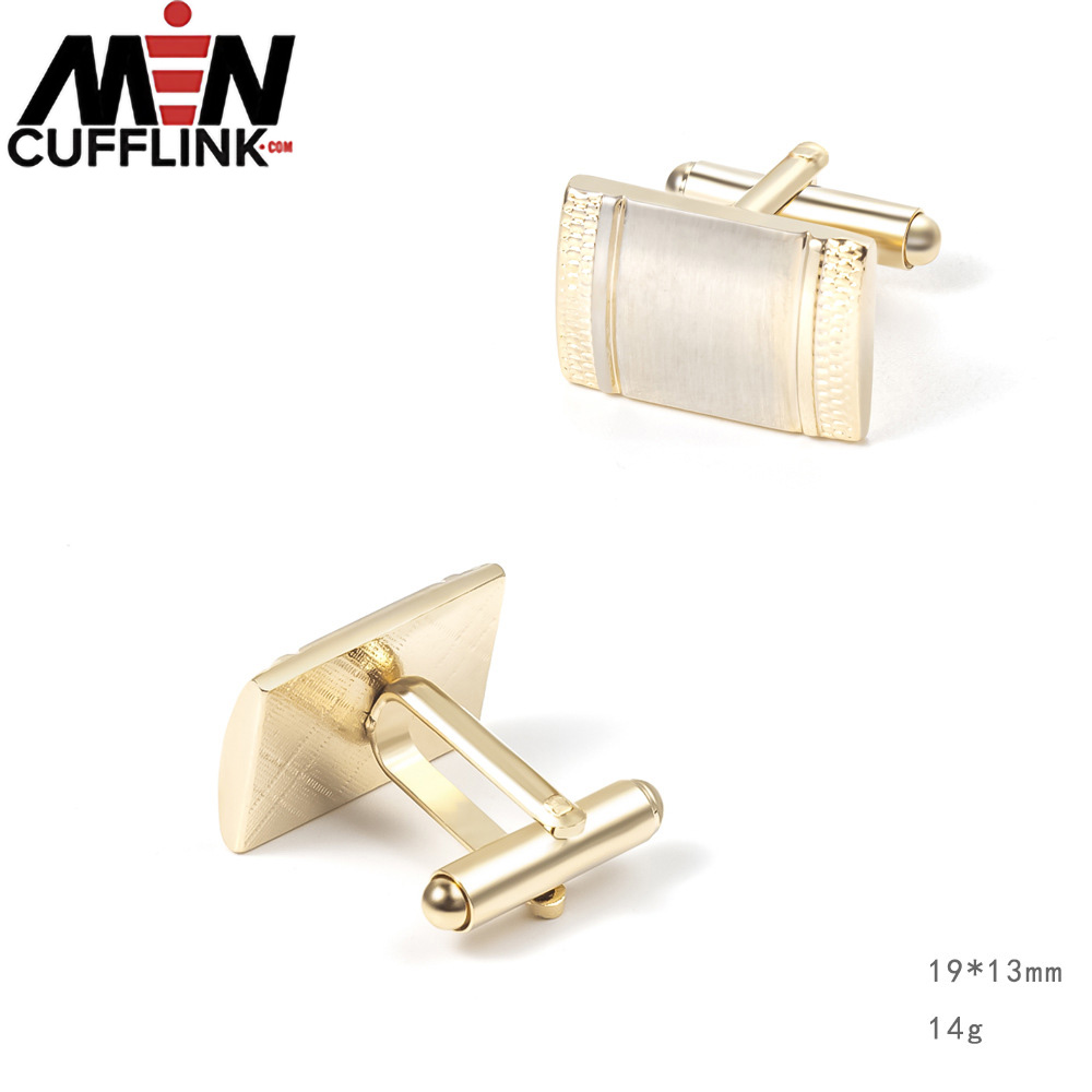 Shiny Brushed Cufflinks Set metal cufflinks wholesale