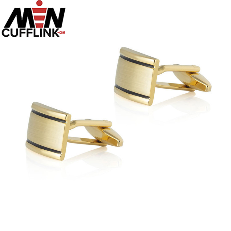 Shiny Brushed Metal Cufflinks for men wholesale