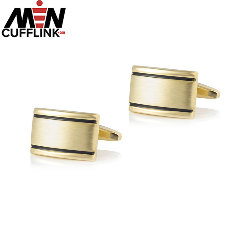 Shiny Brushed Metal Cufflinks for men wholesale