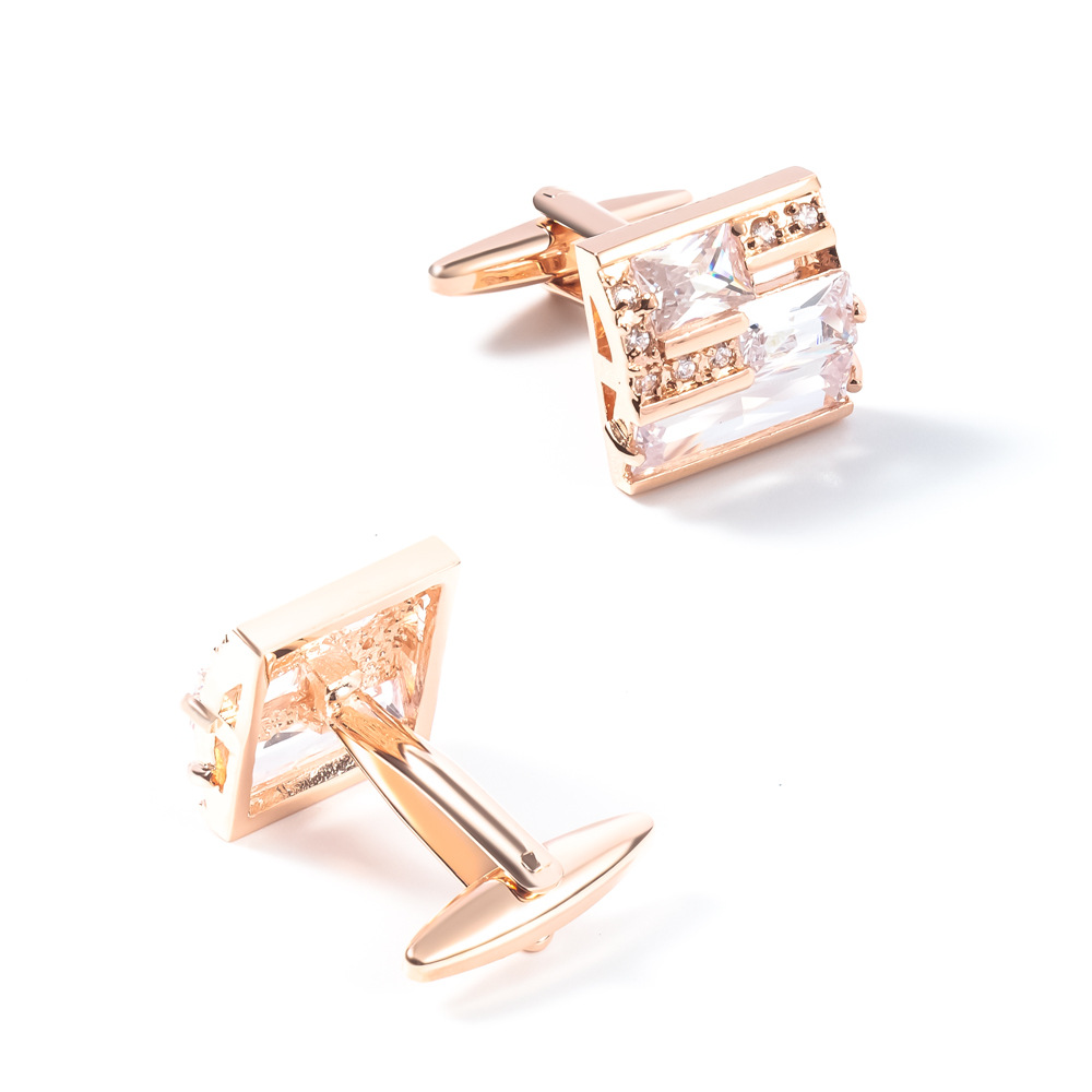 Zircon Cufflinks Crystal Cufflinks  Diamonds cufflinks