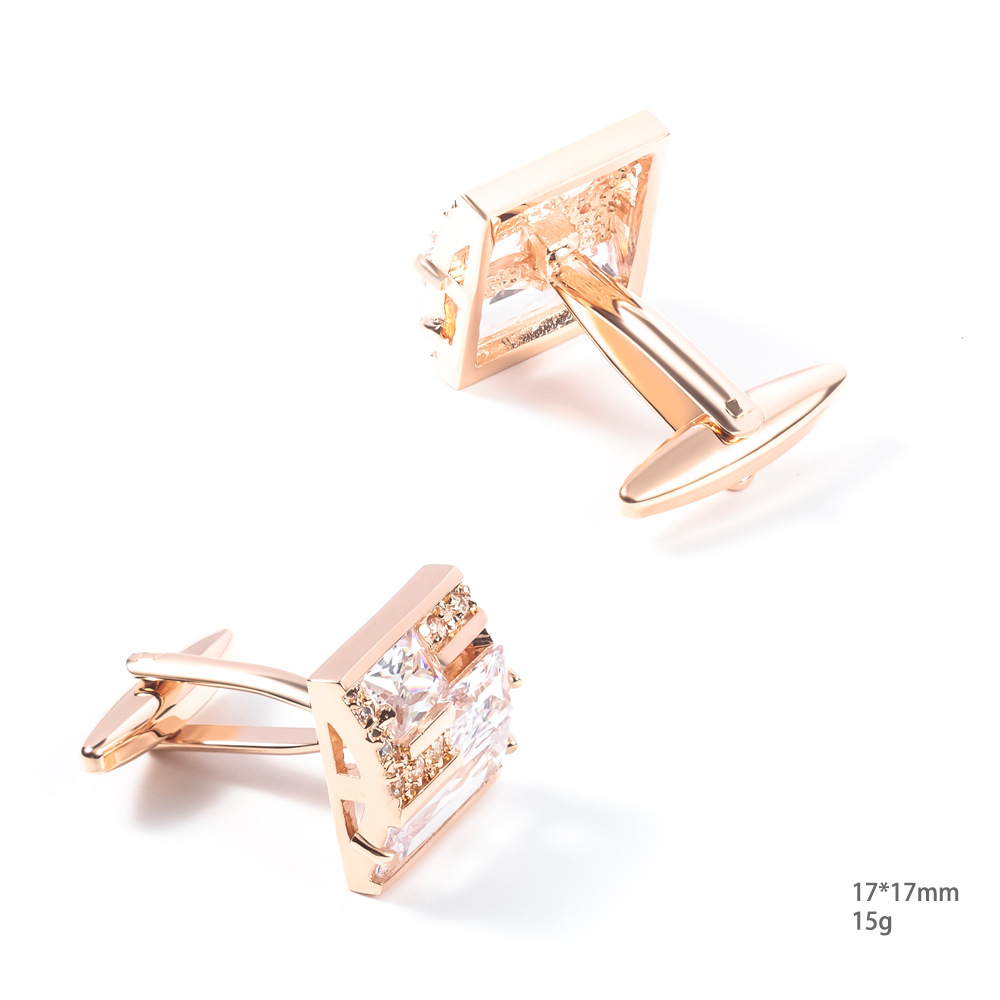 Zircon Cufflinks Crystal Cufflinks  Diamonds cufflinks