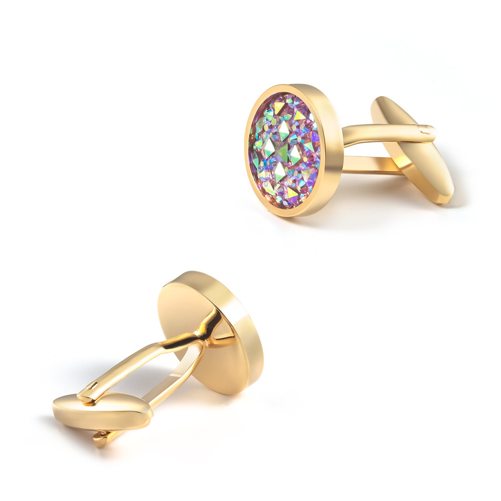 Zircon cufflinks Rhinestone Cufflinks with factory direct prices