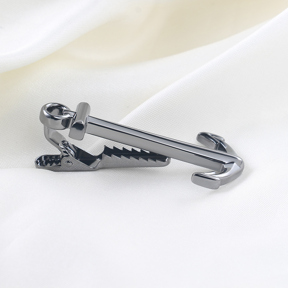 Anchor shape metal collar clip spot men's business casual tie pin wholesale