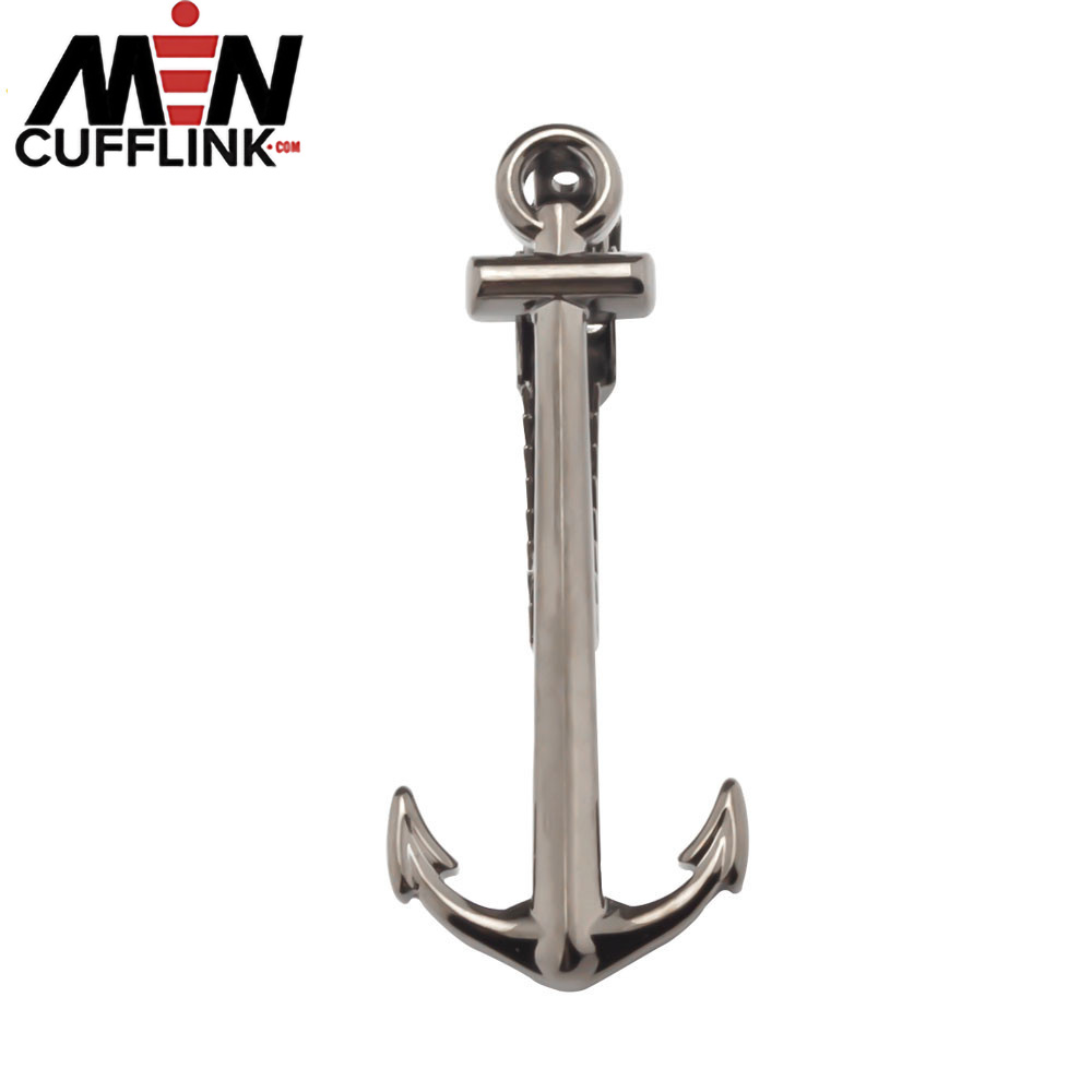 Anchor shape metal collar clip spot men's business casual tie pin wholesale