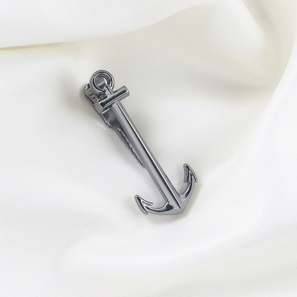 Anchor shape metal collar clip spot men's business casual tie pin wholesale