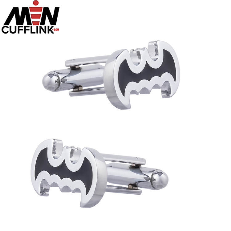 Bat cufflinks Silver Metal Cufflinks