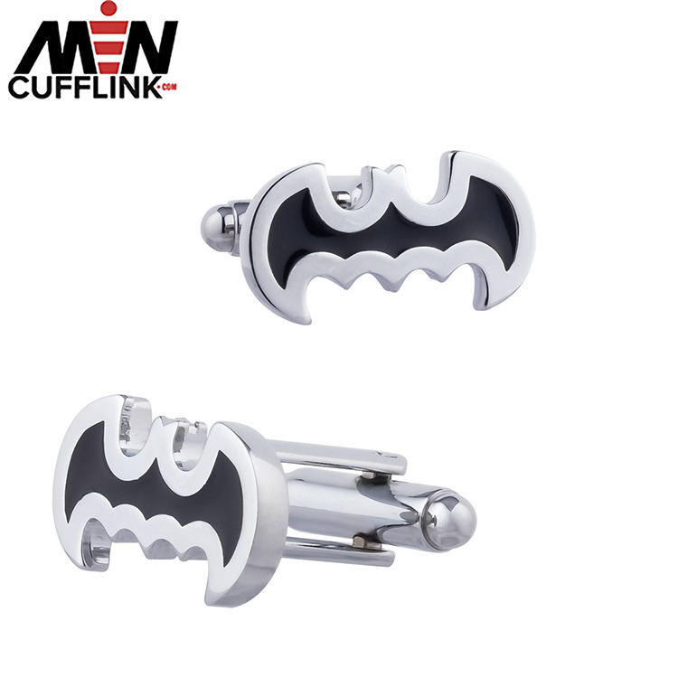 Bat cufflinks Silver Metal Cufflinks