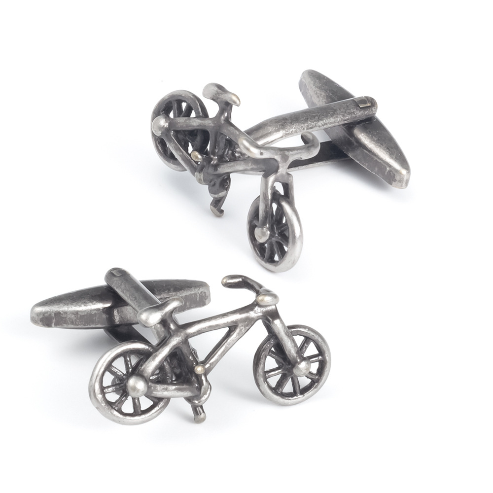 Brass Bicycle Cufflinks