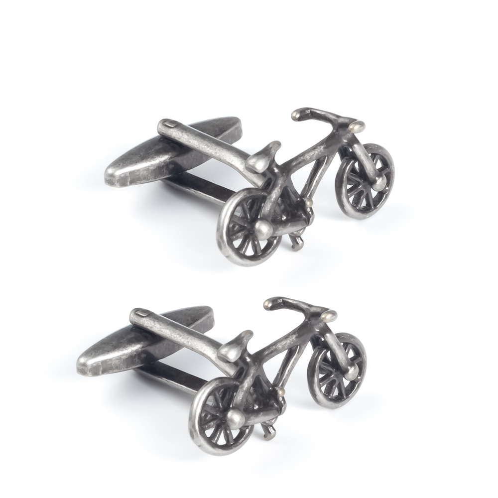 Brass Bicycle Cufflinks