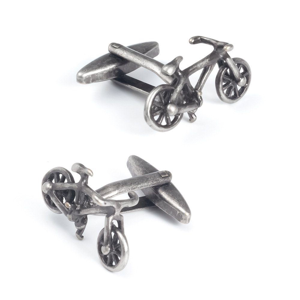 Brass Bicycle Cufflinks