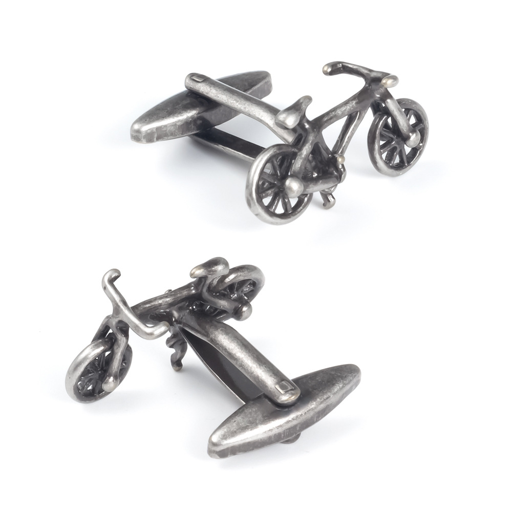 Brass Bicycle Cufflinks