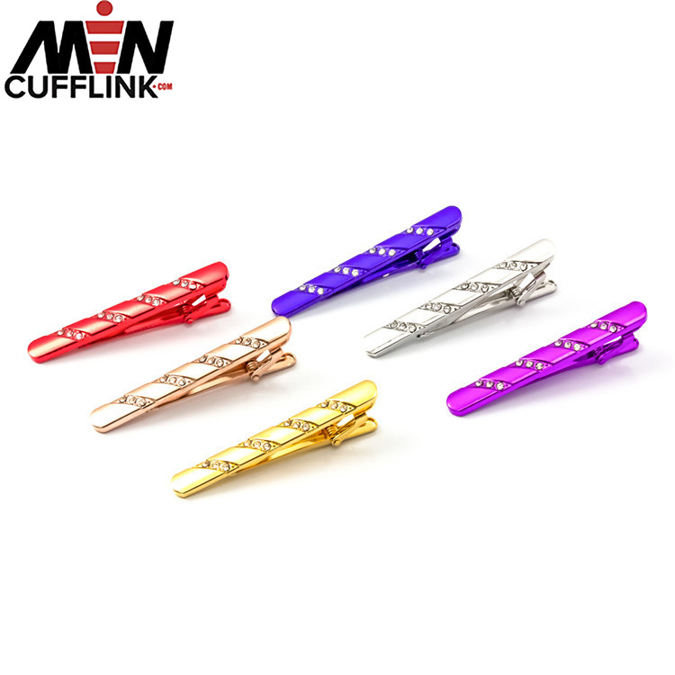 Golden collar clip tie pin stocks