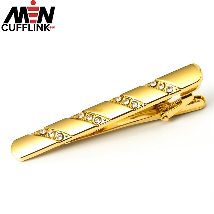 Golden collar clip tie pin stocks