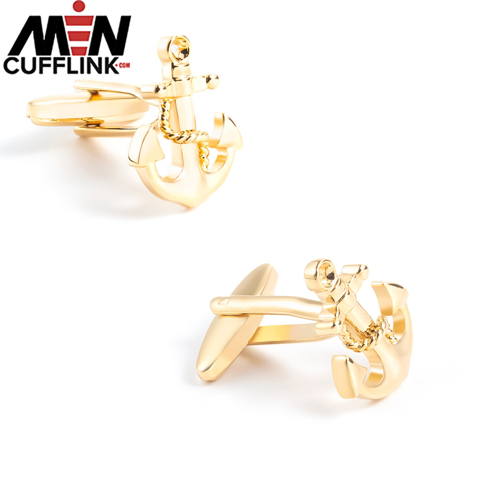 Golden cufflinks manufacturer metal cufflinks wholesale