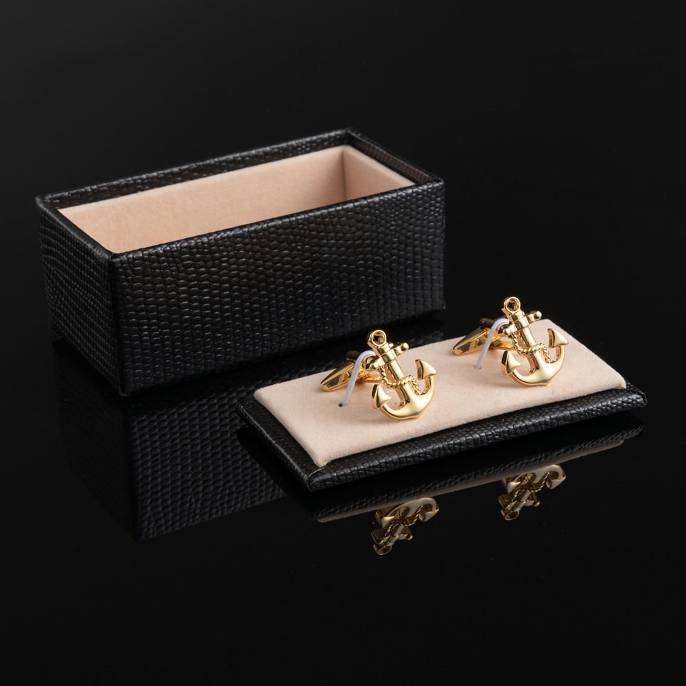 Golden cufflinks manufacturer metal cufflinks wholesale