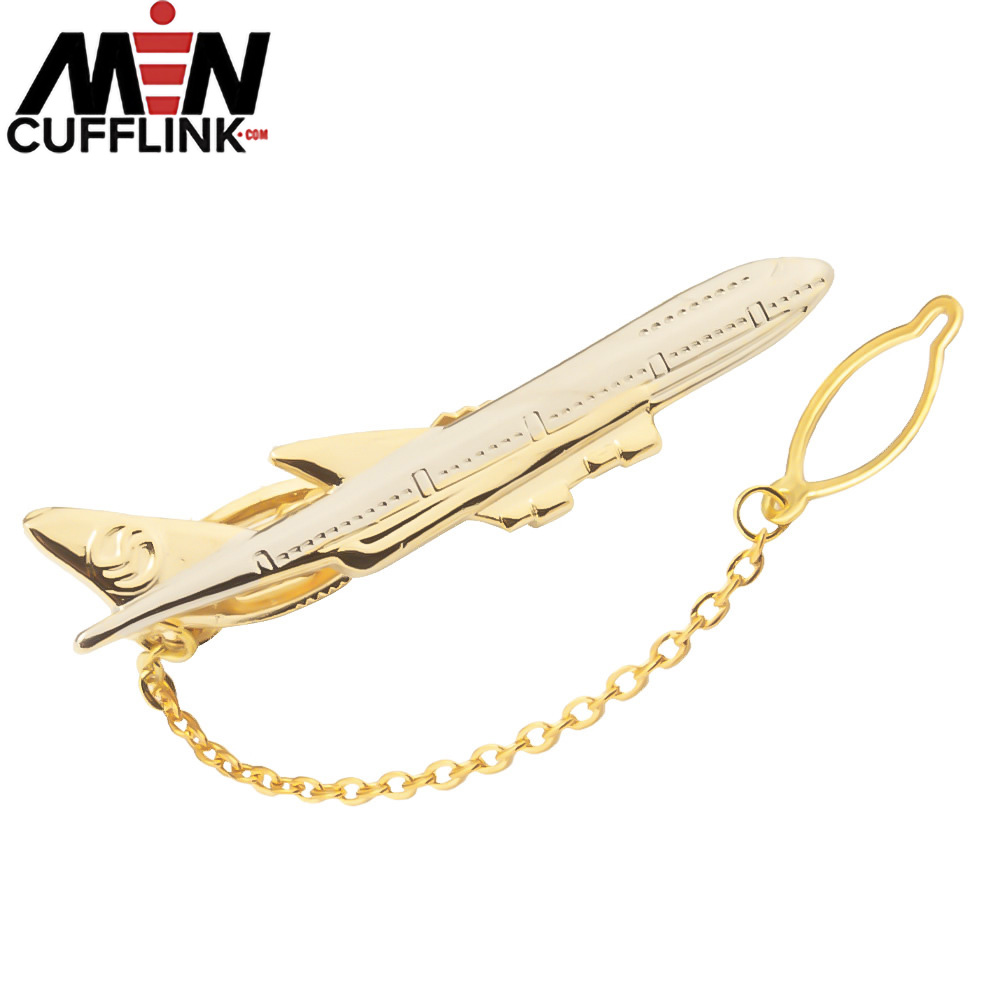 Golden plane tie pin Custom tie pin wholesale Metal tie pin wholesale