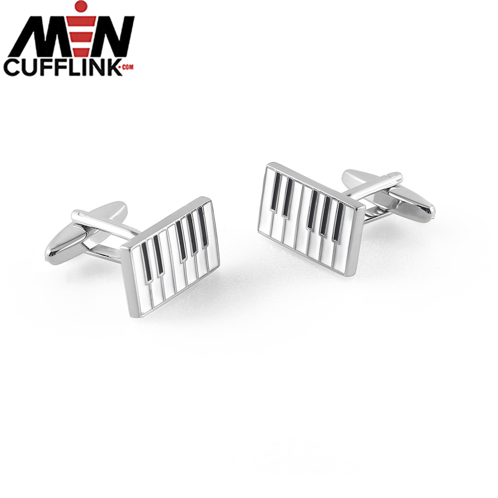 Painted piano metal cufflinks foreign trade men's French shirt cufflinks custom