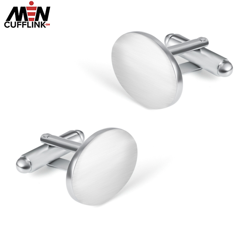 Plain Steel cufflinks custom steel cufflinks custom metal cufflinks wholesale