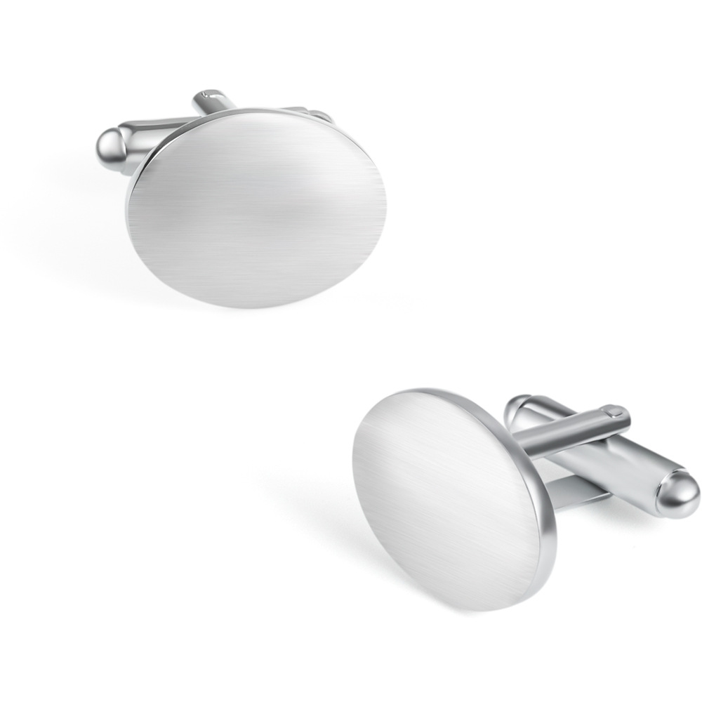 Plain Steel cufflinks custom steel cufflinks custom metal cufflinks wholesale