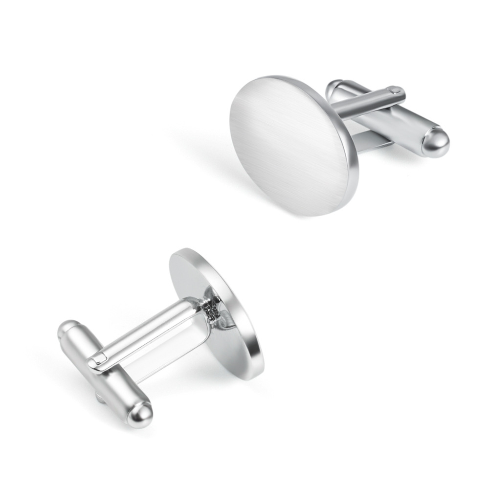 Plain Steel cufflinks custom steel cufflinks custom metal cufflinks wholesale