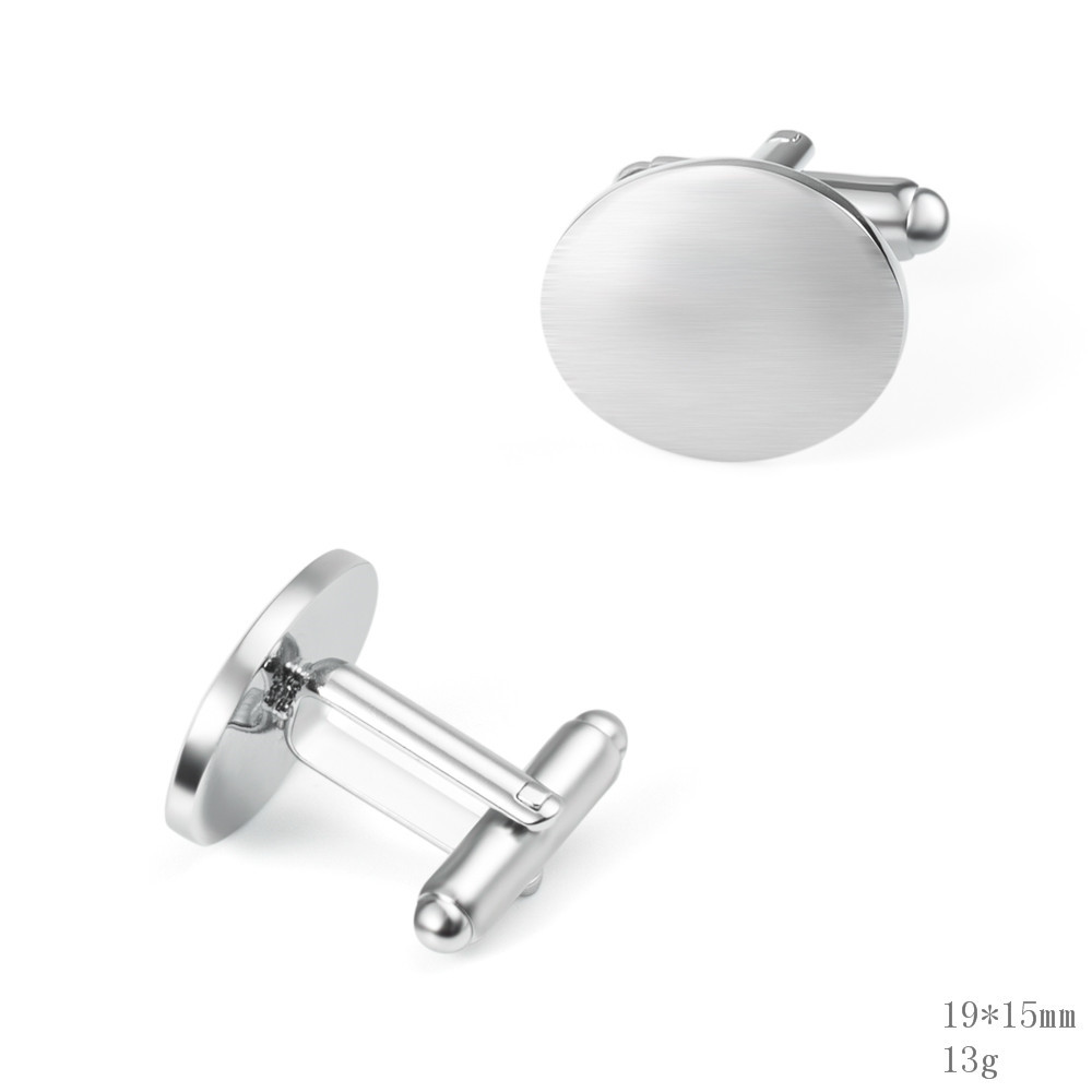 Plain Steel cufflinks custom steel cufflinks custom metal cufflinks wholesale