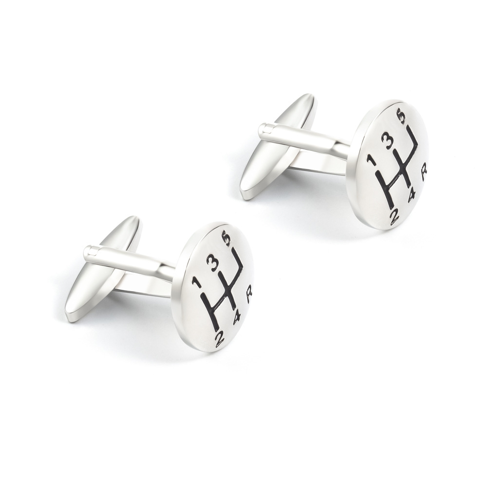 Silver cufflinks metal cufflinks