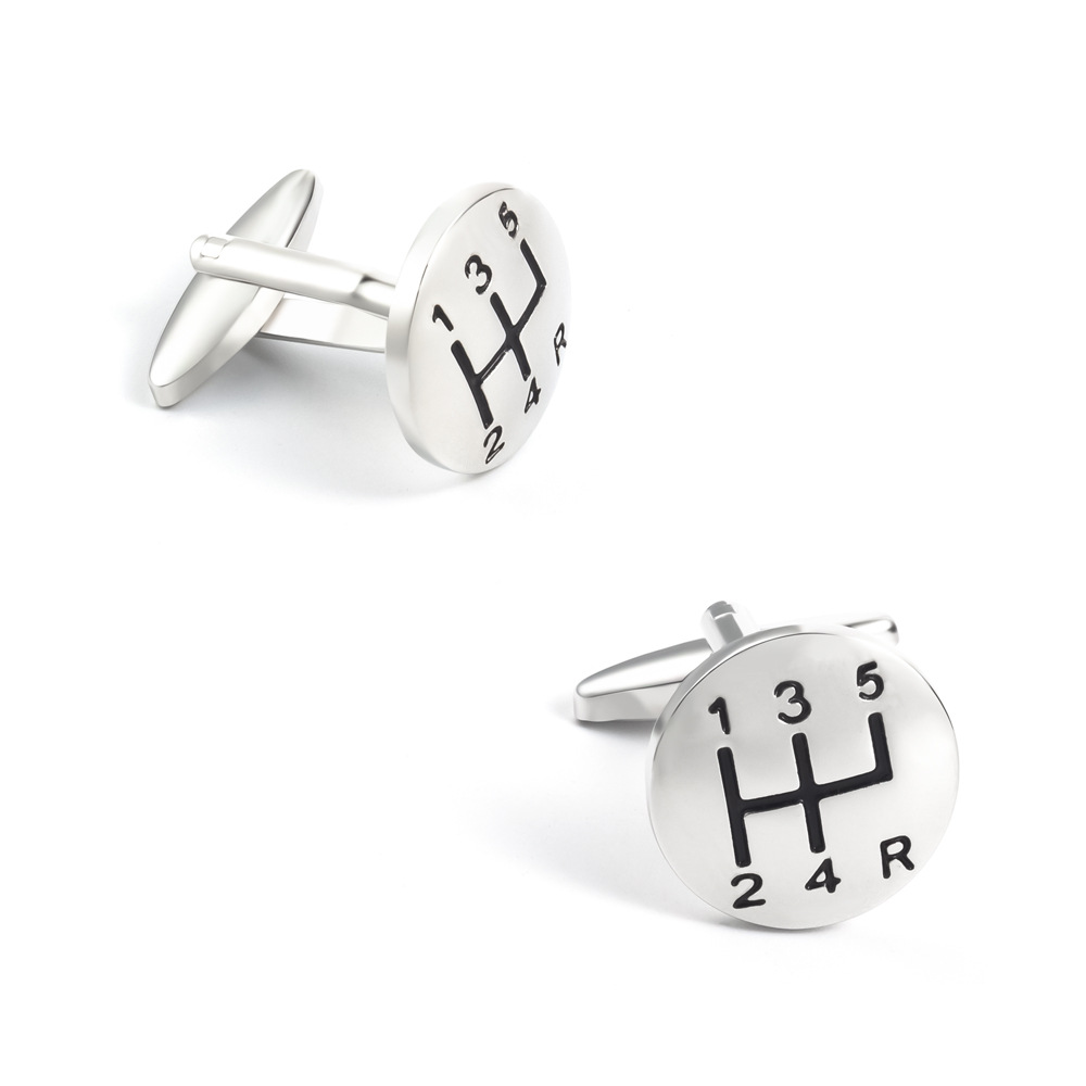 Silver cufflinks metal cufflinks