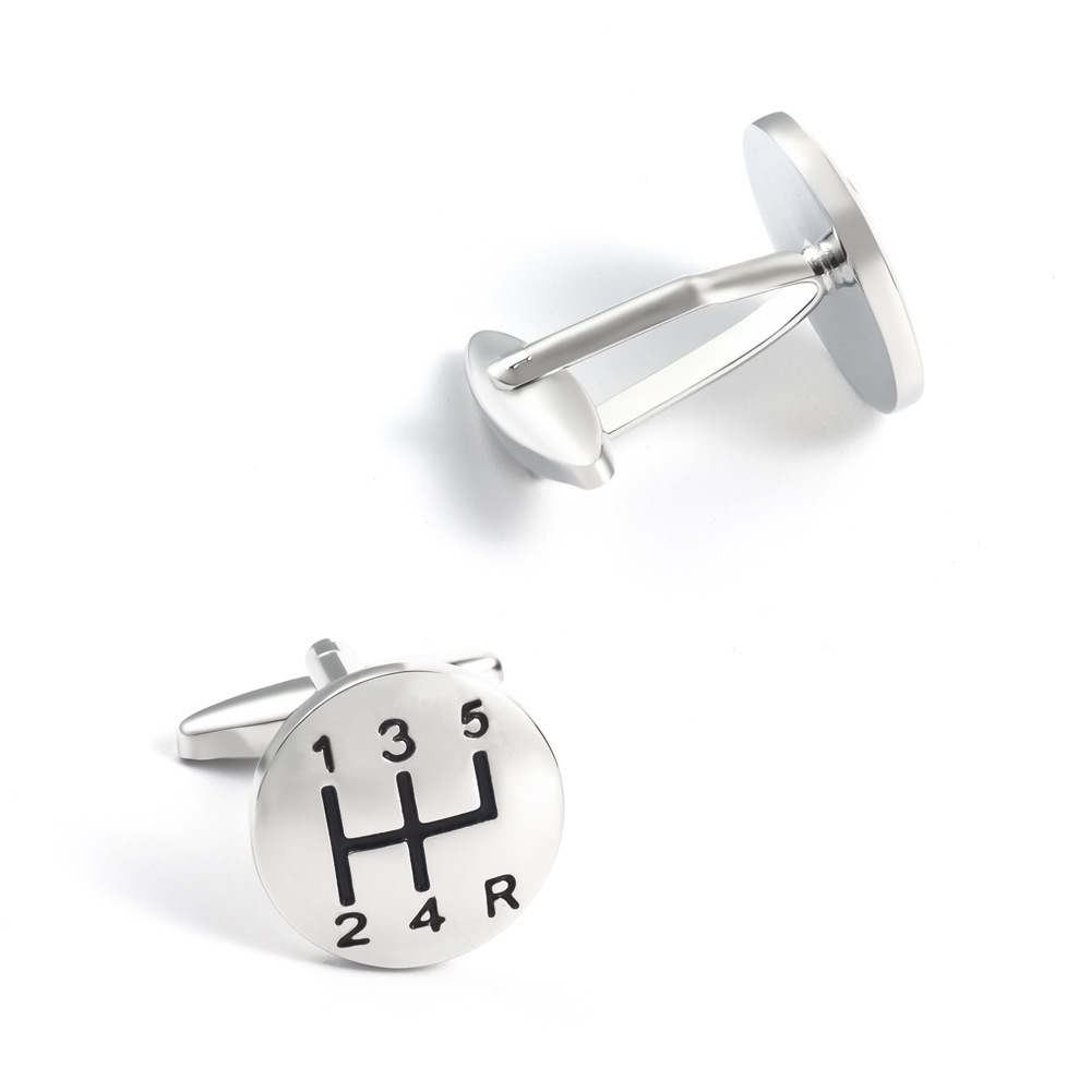 Silver cufflinks metal cufflinks