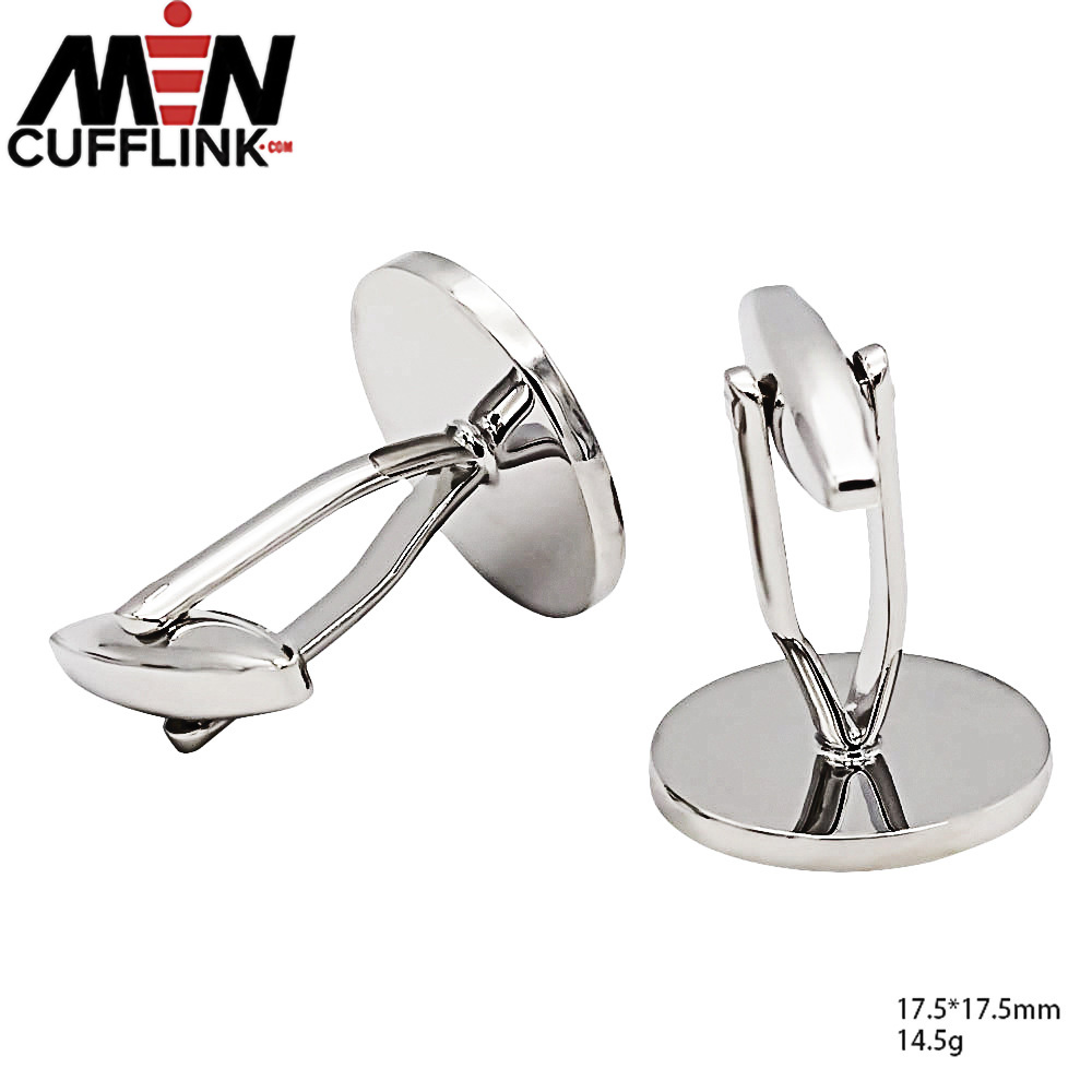 Silver cufflinks metal cufflinks