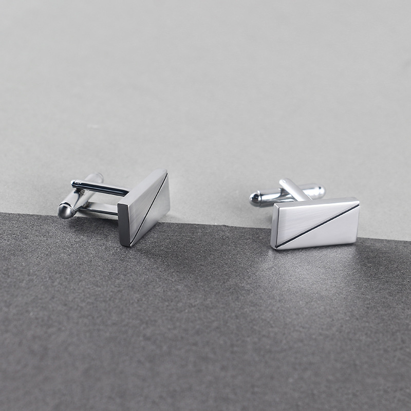 Silver metal cufflinks manufacturer from China