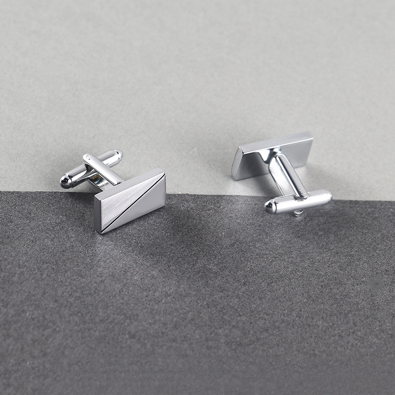 Silver metal cufflinks manufacturer from China