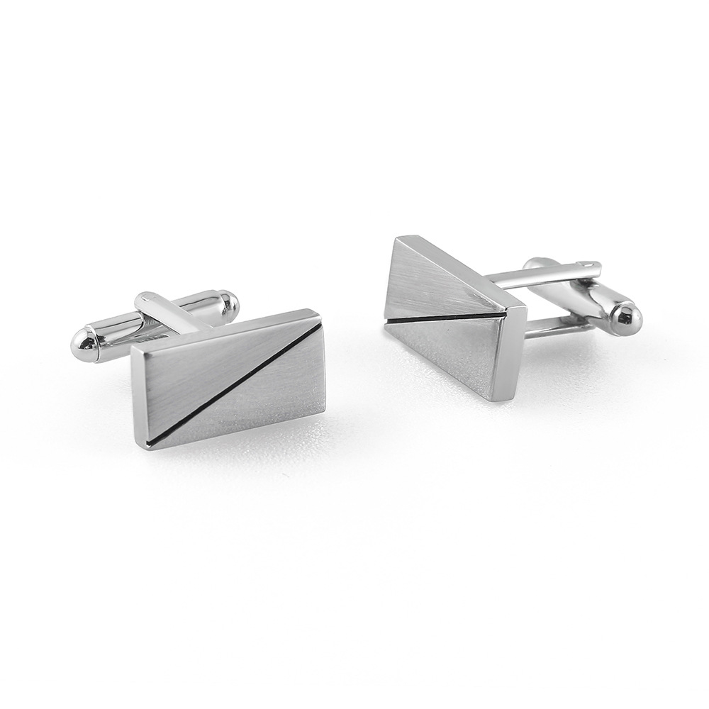 Silver metal cufflinks manufacturer from China