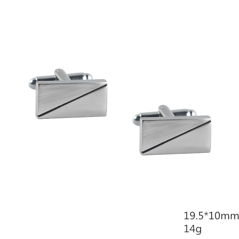 Silver metal cufflinks manufacturer from China