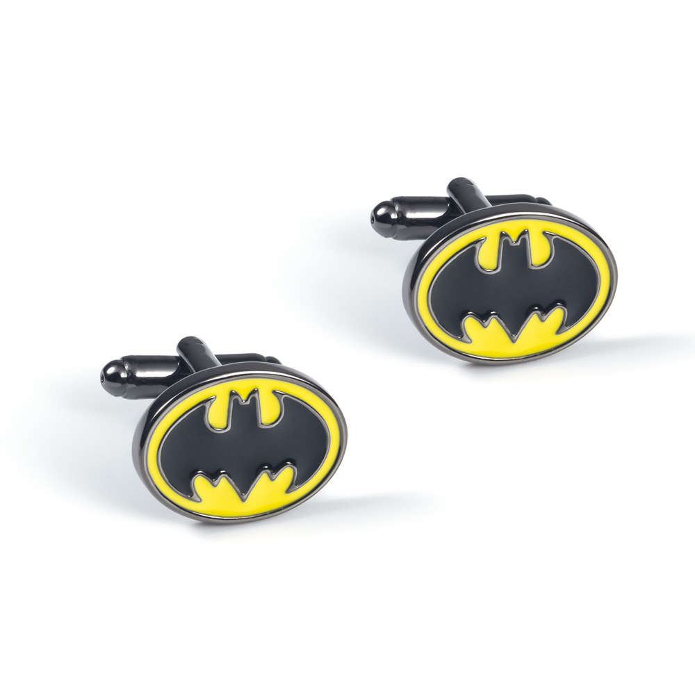 Superhero Black Bat Metal Cufflinks