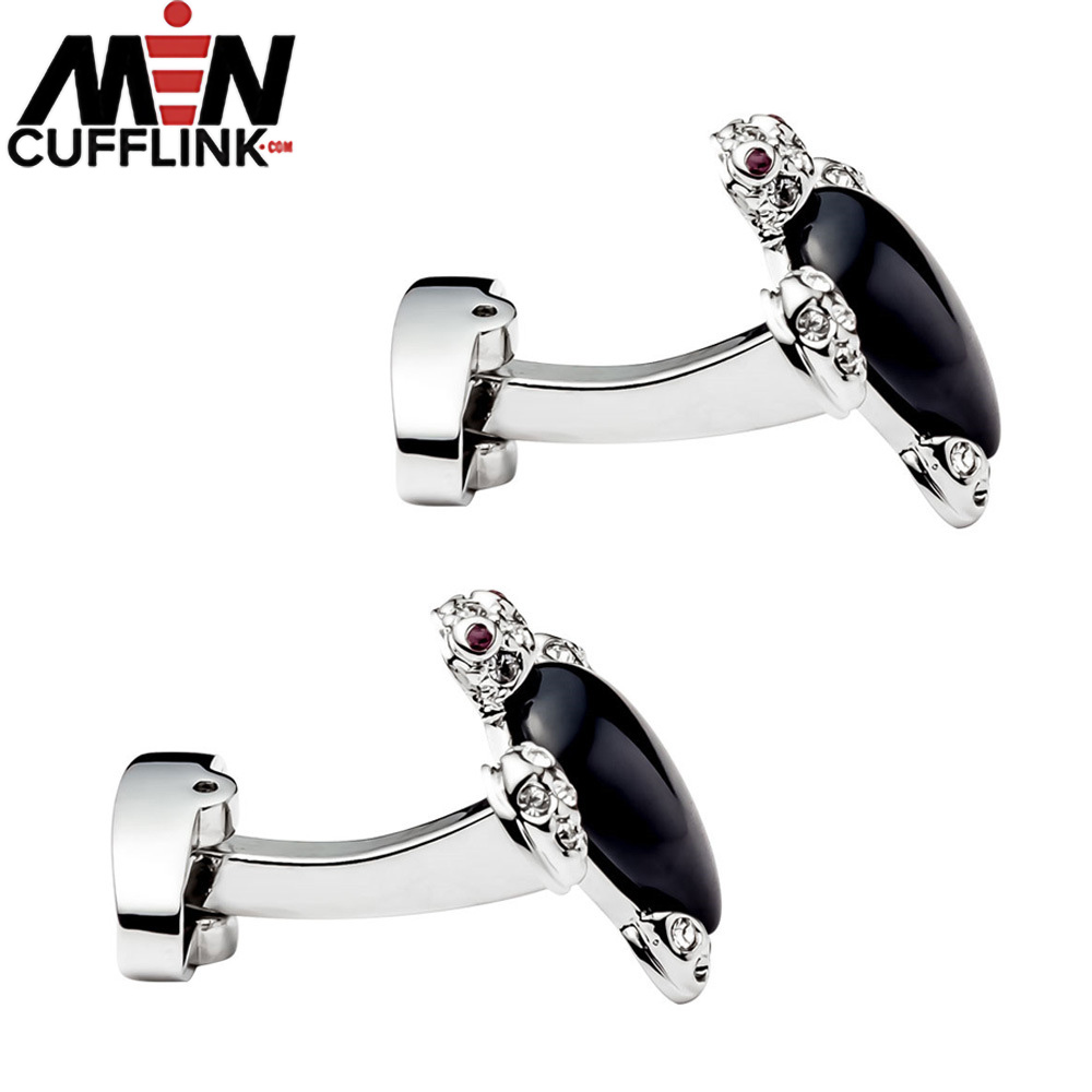 Turtle Cufflinks Zircon Rhinestone Metal Cufflinks