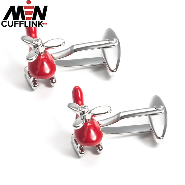 airplane metal cufflinks