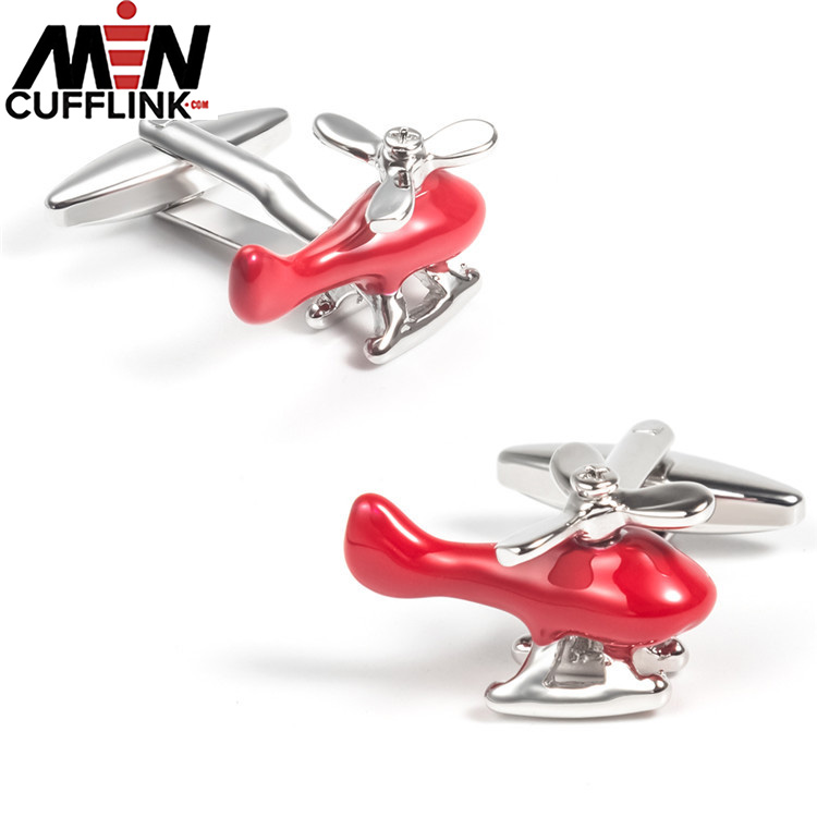 airplane metal cufflinks