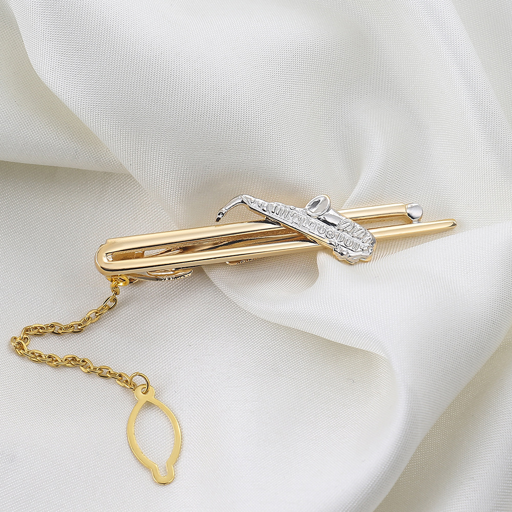 saxophone tie pin wholesale Metal tie pin wholesale